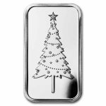 2026 1 oz Silver Bar - Christmas Tree