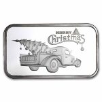 2026 1 oz Silver Bar - Vintage Truck w/ Christmas Tree