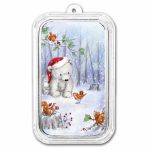 2026 1 oz Silver Colorized Bar - Baby Polar Bear