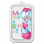2026 1 oz Silver Colorized Bar- Merry & Bright