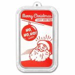2026 1 oz Silver Colorized Bar - Vintage Santa Merry Christmas