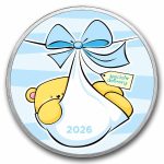 2026 1 oz Silver Colorized Round - APMEX (Special Delivery, Boy)