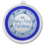 2026 1 oz Silver Colorized Round - Baby's 1st Christmas, Woodland