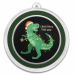 2026 1 oz Silver Colorized Round - Christmas Tree Rex
