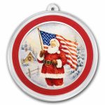 2026 1 oz Silver Colorized Round - 'Merica Santa