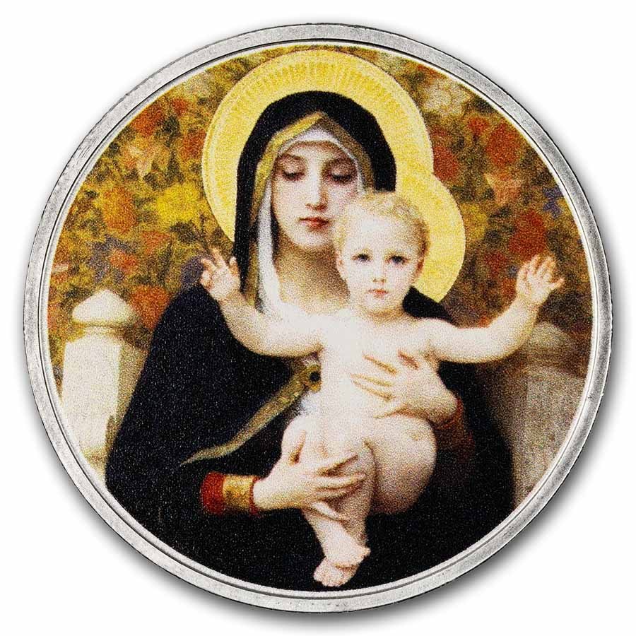 2026 1 oz Silver Colorized Round - Painting of Mary & Jesus