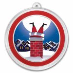 2026 1 oz Silver Colorized Round - Santa Stuck In The Chimney