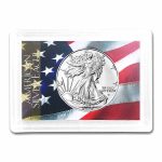 2026 1 oz Silver Eagle - w/Harris Holder, American Flag Design