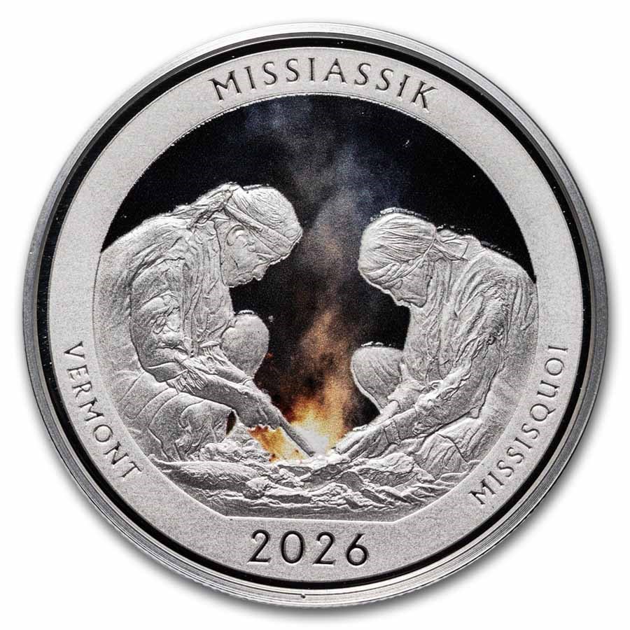 2026 1 oz Silver NATB Vermont Missisquoi Tribe (Color)