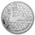 2026 1 oz Silver Round - Reindeer