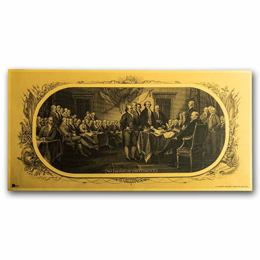 2026 100 mg Trumbull Engraving Gold Foil Note