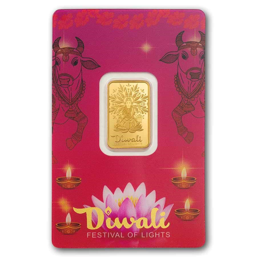 2026 5 gram Gold Bar - PAMP Lakshmi & The Sacred Cow (In Assay)