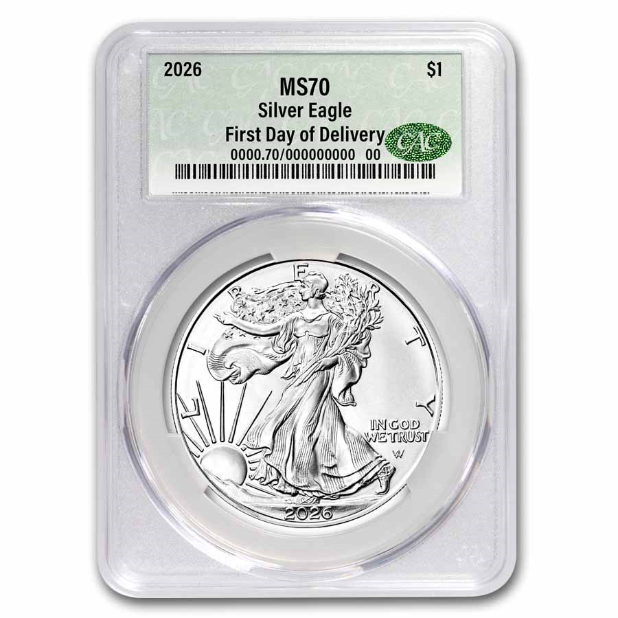 2026 American Silver Eagle MS-70 CAC (First Day of Delivery)