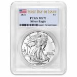 2026 American Silver Eagle MS-70 PCGS (First Day of Issue)