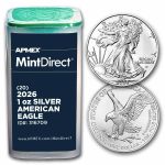 2026 American Silver Eagles (20-Coin MintDirect® Tube)