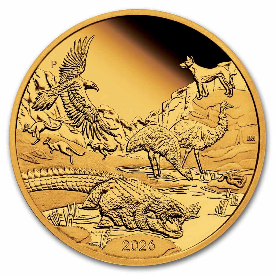 2026 AUS 1 oz Gold Wonders of Australia The Outback PF (Box, COA)