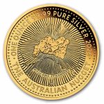 2026 AUS 1 oz Silver 40th Ann. of the Nugget Gold-Plated In card