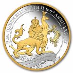 2026 AUS 1 oz Silver Gilded Queen Elizabeth II 100th Anniversary
