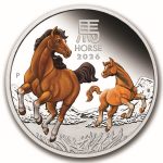 2026 AUS 1 oz Silver Lunar Horse Proof Colorized (w/Box & COA)