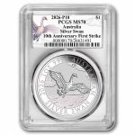 2026 AUS 1 oz Silver Swan MS-70 PCGS FS (Anniversary Swan Label)