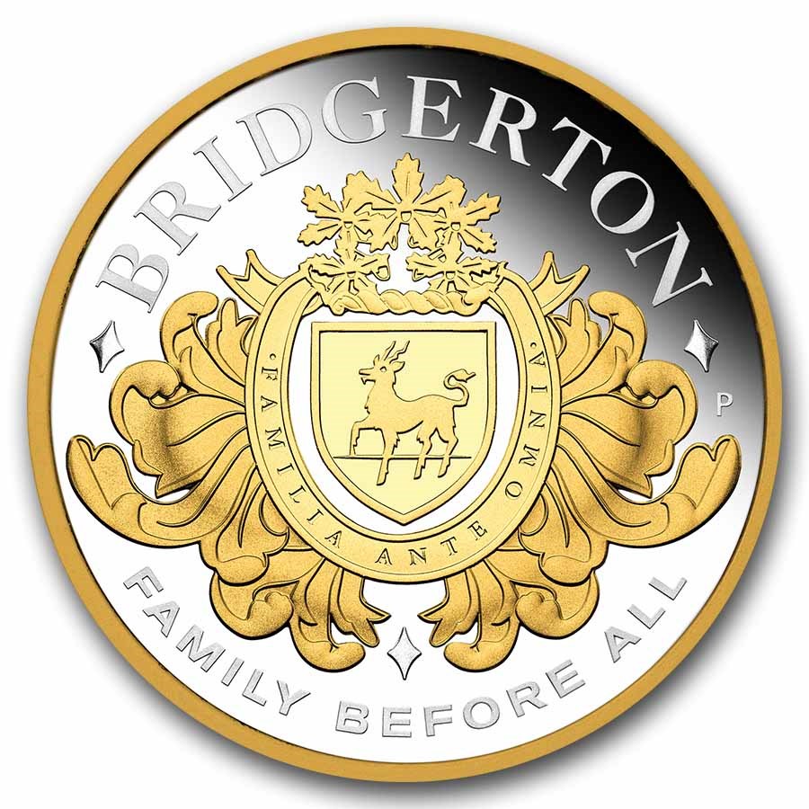 2026 AUS 2 oz Silver Gilded House of Bridgerton Proof (Box, COA)
