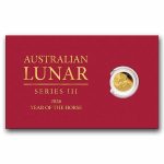 2026 Australia 1/2 Gram Gold Lunar Horse PF In card (Series III)