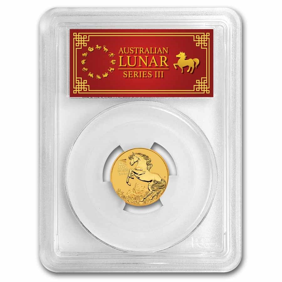 2026 Australia 1/4 oz Gold Lunar Horse MS-70 PCGS (FS, Red Label)