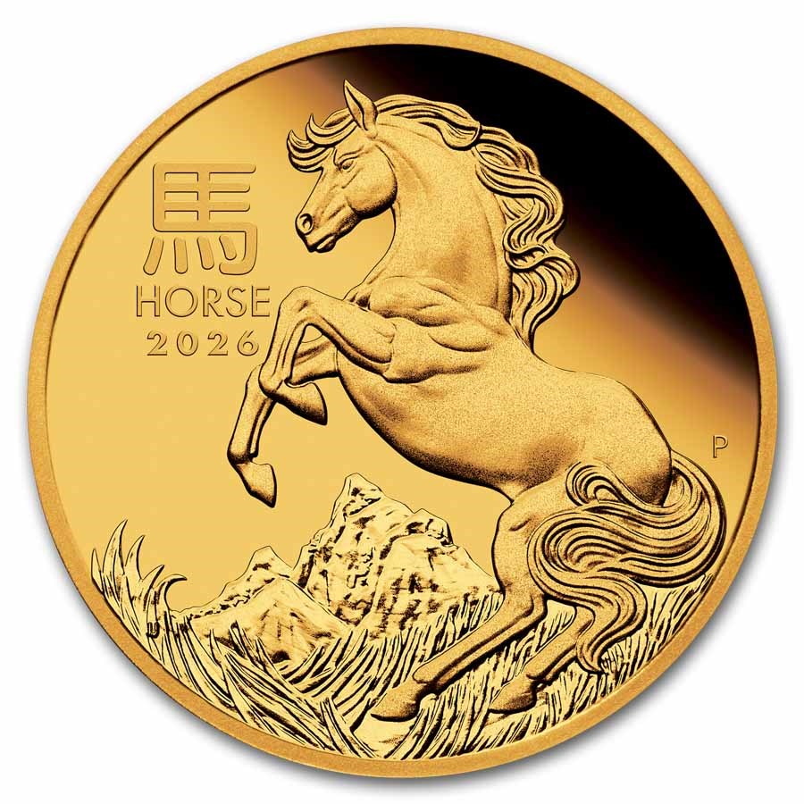 2026 Australia 1/4 oz Gold Lunar Horse Proof (w/Box & COA)