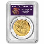2026 Australia 1 oz Gold Dragon PR-70 PCGS (FS)