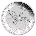 2026 Australia 1 oz Silver 10th Anniversary Swan BU