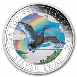 2026 Australia 1 oz Silver Colorized Black Swan (Box, COA)