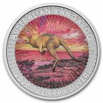 2026 Australia 1 oz Silver Colorized Sundowner Kangaroo in card