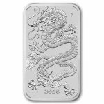 2026 Australia 1 oz Silver Dragon Rectangular Coin BU