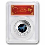 2026 Australia 1 oz Silver Opal Lunar Horse PR-70 PCGS Red Label