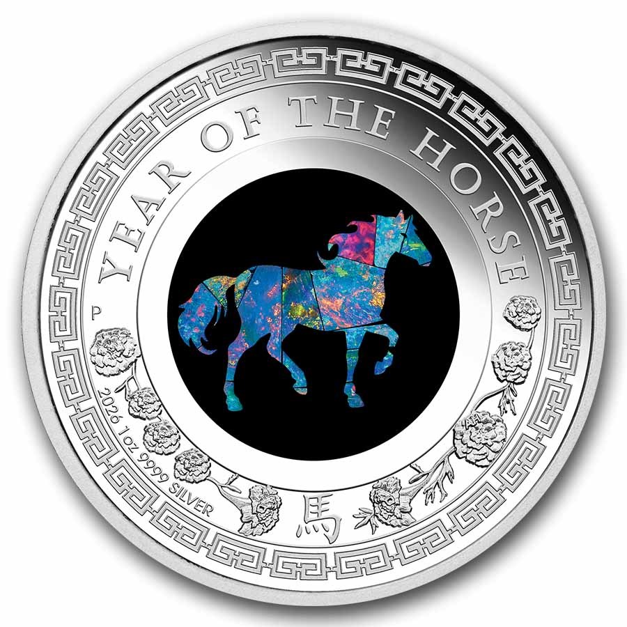 2026 Australia 1 oz Silver Opal Lunar Horse Proof