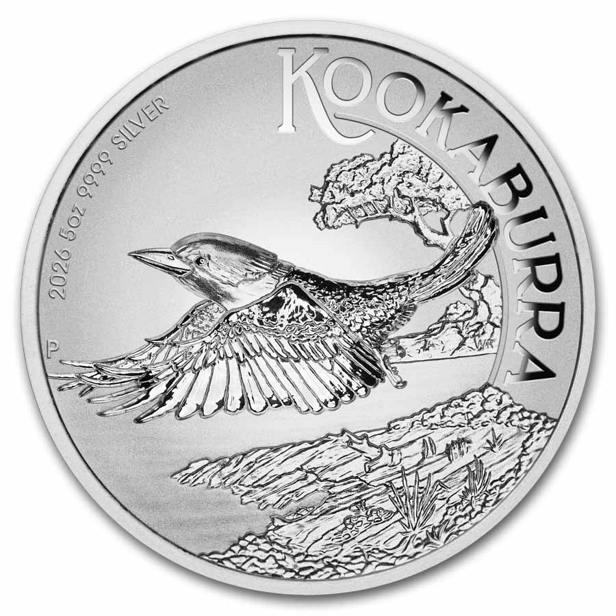 2026 Australia 5 oz Silver HR Incused Australian Kookaburra PF