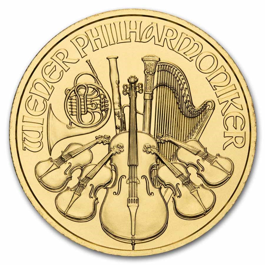 2026 Austria 1/4 oz Gold Philharmonic BU
