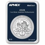 2026 Austria 1 oz Silver Philharmonic (MintDirect® Single)