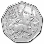 2026 Austria Silver €5 Easter Dürer’s Three Bunnies