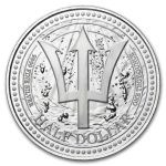 2026 Barbados 1 oz Silver Trident BU