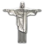 2026 Cameroon 2 oz Silver Christ the Redeemer 3D Shaped Coin
