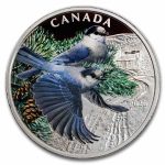 2026 Canada 1 oz Silver $20 Colorful Birds: Canada Jays