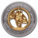 2026 Canada 2 oz Silver $50 Allegories of Peace and Freedom