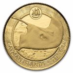 2026 Cayman Islands 1/10 oz Gold Stingray BU