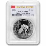 2026 China 30 gram Silver Panda MS-69 PCGS (FDI, Flag Label)