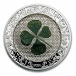 2026 Cook Islands 1 oz Silver $5 Four-Leaf Clover Ounce of Luck