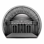 2026 Cook Islands 2 oz Silver Antique Jefferson Memorial