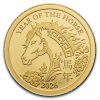2026 Fiji 1/2 gram Gold Lunar Year of the Horse (In Blister Pack)
