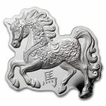 2026 Fiji 1/2 oz Silver Year Of The Horse Shaped Coin UHR DCAM