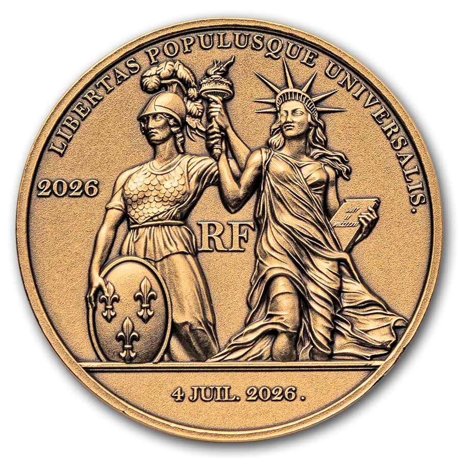 2026 France 1 oz Gold History of American Independence: Liberty